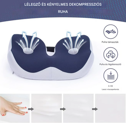VeraNooks ErgoSeat Memory Foam Seat Cushion – ergonomikus párna a mindennapi kényelmes üléshez