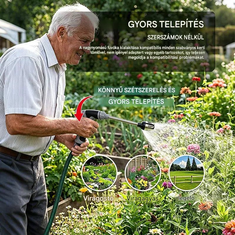 VeraNooks – Változtasd a kerti tömlőt méregdrága magasnyomású mosóvá!