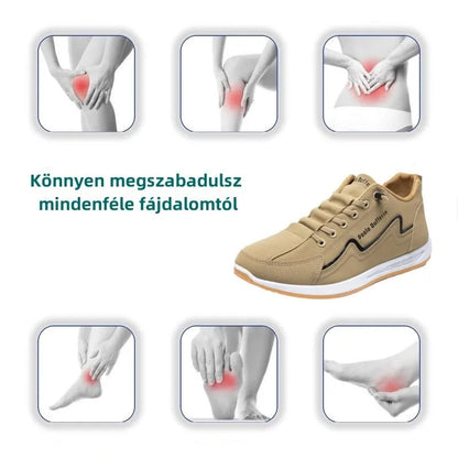 Férfi ortopéd cipő egész napos sétához – Búcsút inthet a lábfejfájásnak! [50% AKCIÓ]